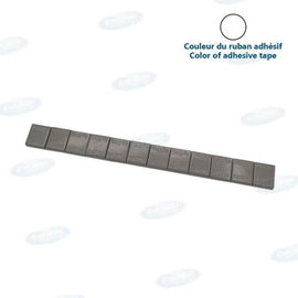 VALUE LINE PRE-CUT STICK-ON WHEEL WEIGHT STEEL 1/4 OZ BOX OF 576 PCS