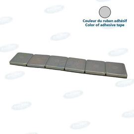 PRE-CUT STICK-ON W.W. STEEL T-CW 1 OZ BOX OF 90 PCS