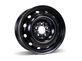 15X6.5 5X100 CB-65.3 ET-40 BLACK STEEL WHEEL